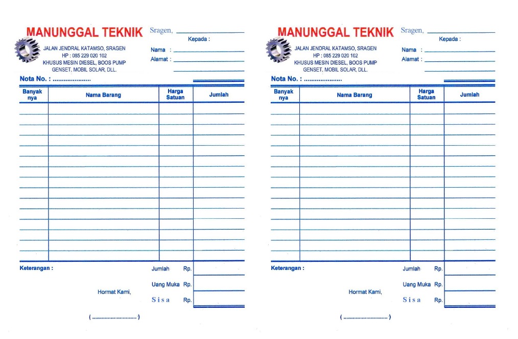 Nota Bengkel