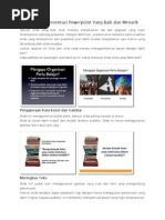 Contoh Slide Presentasi Powerpoint Yang Baik Dan Menarik