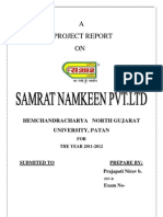 Samrat Namkeen Project Report