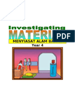 Peta Minda Sains Tema Menyiasat Alam Bahan