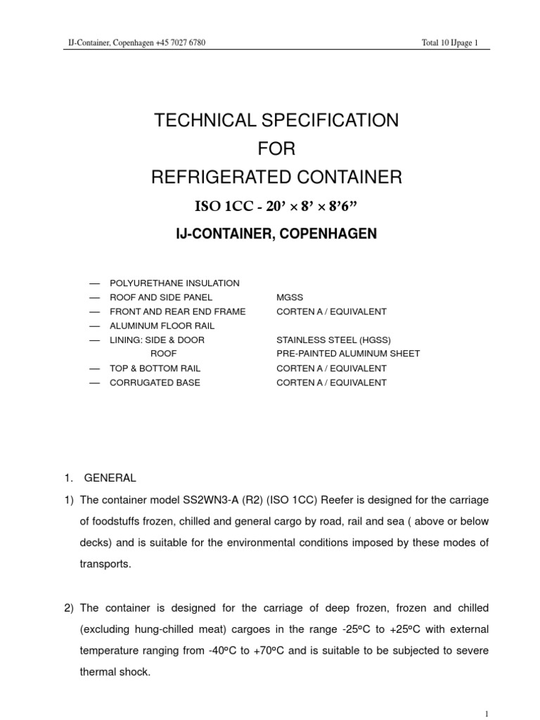 Guid For Open Top Container (Equipment Inspection) PDF PDF, 44 OFF