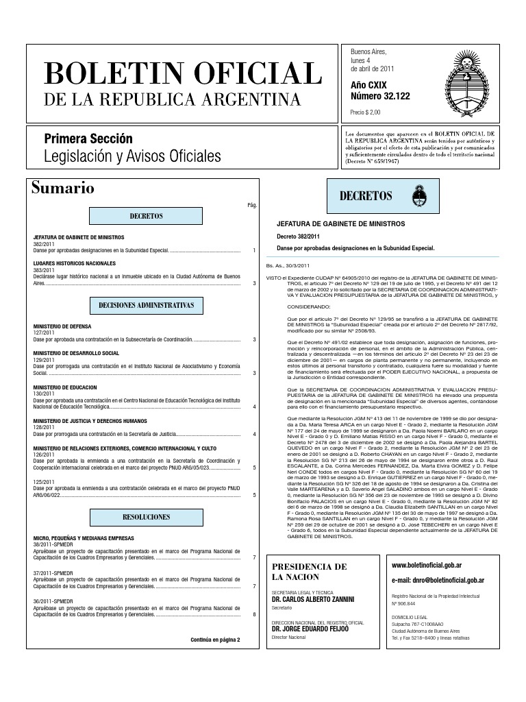 Boletin oficial de la Republica Argentina | Pequeñas y medianas