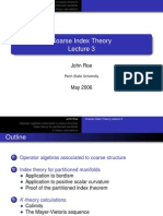 Coarse Index Theory: John Roe