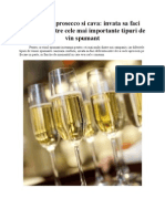 Sampanie, Prosecco Si Cava: Invata Sa Faci Diferenta Dintre Cele Mai Importante Tipuri de Vin Spumant