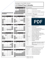 2012-13 School Year Calendar: Farmington Area Public Schools