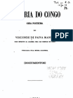 História Do Congo, de Visconde de Paiva Manso