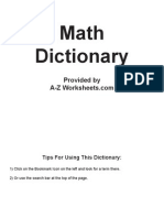 Math Dictionary