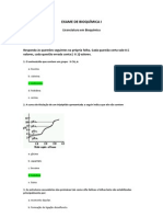 Resolução do Exame Exemplo de Bioquímica I (2013)