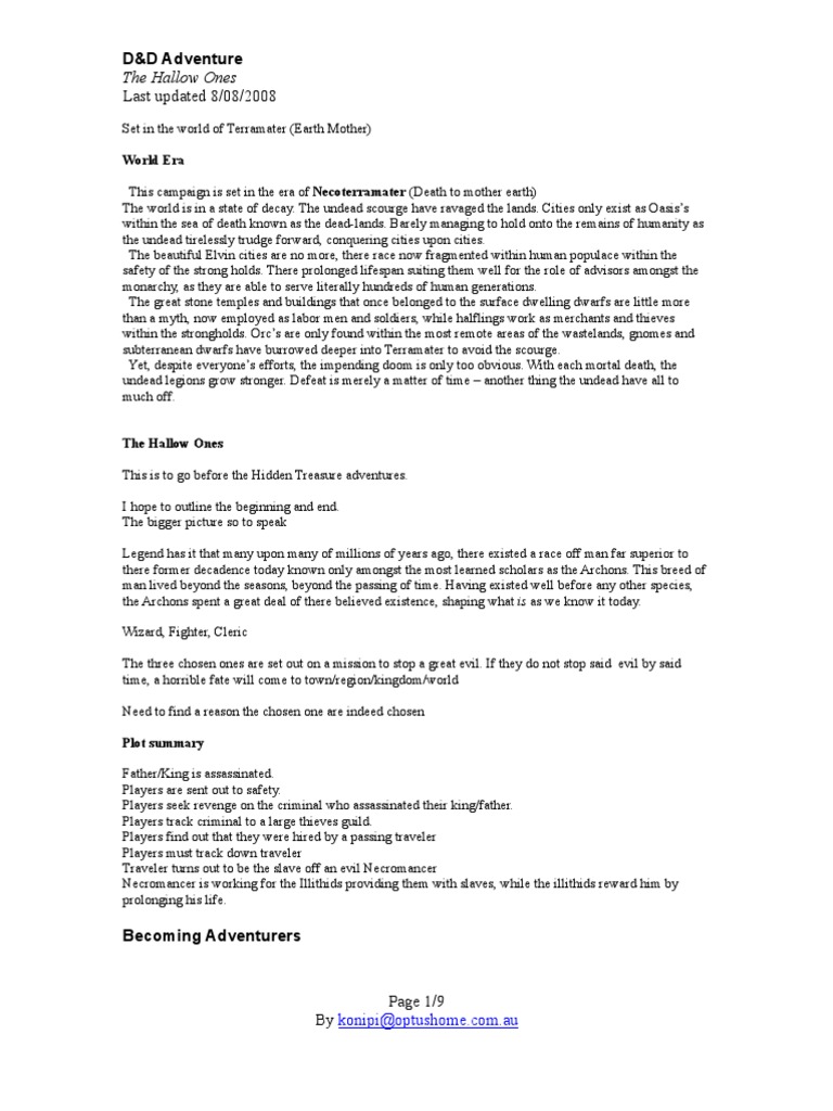 D&amp;D Free Adventures | PDF | Races And Factions Of Warcraft