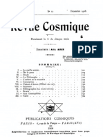 Revue Cosmique (Paris) 1901-1937 1908-12