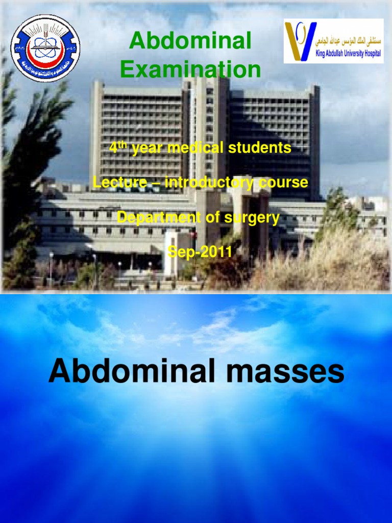 Presentation Abdominal Pain,Masses | Pancreatic Cancer ...