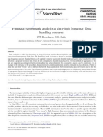 Financial econometric analysis at ultra-high frequency- Data handling concerns; C.T. Brownlees and G.M. Gallo