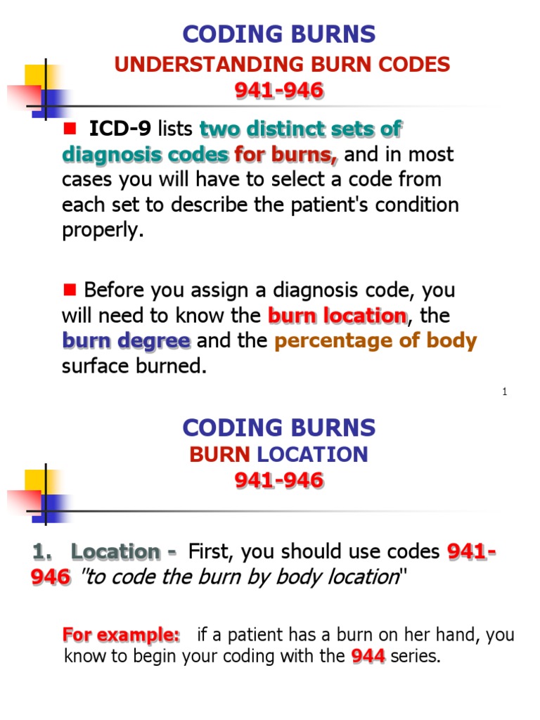 Coding Burns Part1 PDF Burn Skin