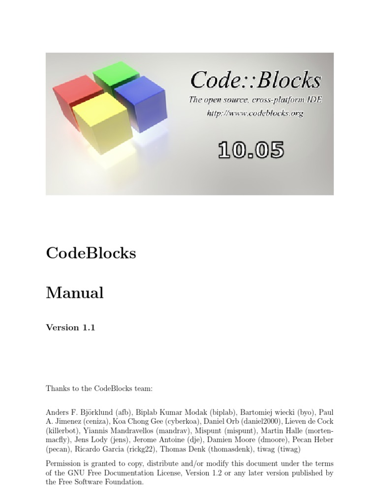 CodeBlocks Manual | PDF