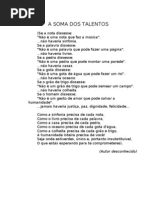 A Soma Dos Talentos