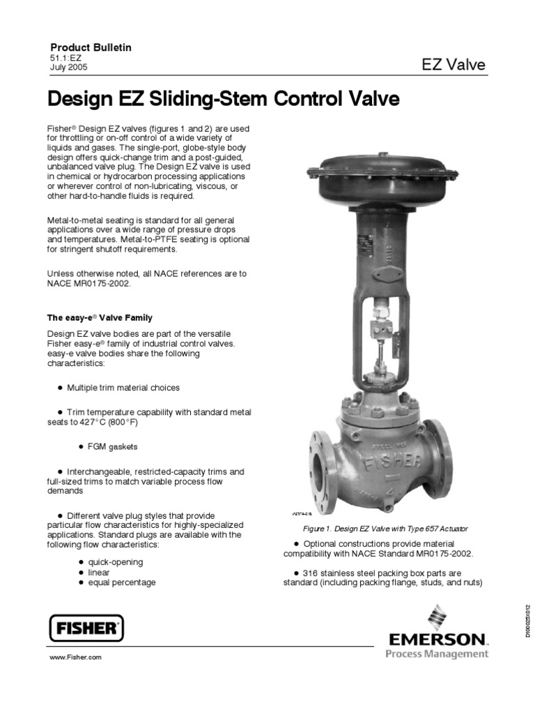 fisher valve ez Valve Mechanical Engineering