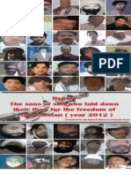 Baloch Sons Killed in 2012 - Report 2013