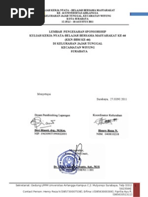 Surat Permohonan Dana Kepada Pihak Sponsor Bagi Penunjang ...