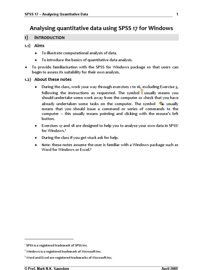 SPSS Manual | PDF