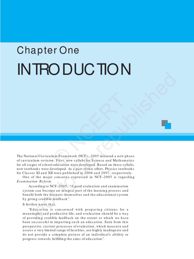 © Ncert Not To Be Republished: Chapter One | PDF