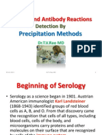 Antigen and Antibody Reactions by Precipitation