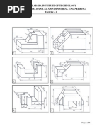 Worksheets Multiview Drawing Exercises multiview drawing exercises similar to exercises