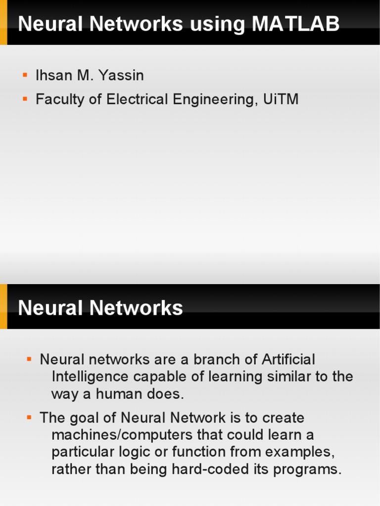 MATLAB Neural Networks for XOR Problem | PDF | Computers | Technology ...