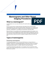 Mammograms and Other Breast Imaging Procedures