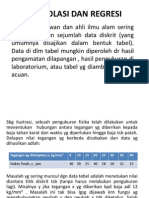 Interpolasi Dan Regresi