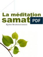 La méditation samatha