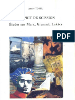 L'sprit de Scission. Études Sur Marx, Gramsci, Lukács.