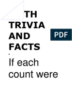 Math Trivia and Facts