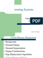 Operating Systems: Virtual Memory Policies
