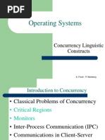 Operating Systems: Concurrency Linguistic Constructs