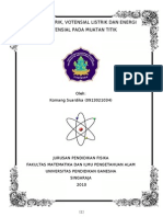 Tugas Medan, Potensial Dan Energi Potensial Listrik