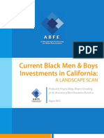 Current Black Men & Boys Investments in California: A LANDSCAPE SCAN