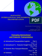MANAGING GLOBAL AND DOMESTIC TRANSPORT