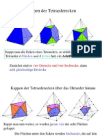 Kappen Der Tetraederecken: Flächen