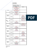 End-Term Exam Schedule - Term I 2011-13