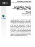 Investigação da produção científica relacionada ao custeio-meta e custeio kaizen no período de 2002 a 2009