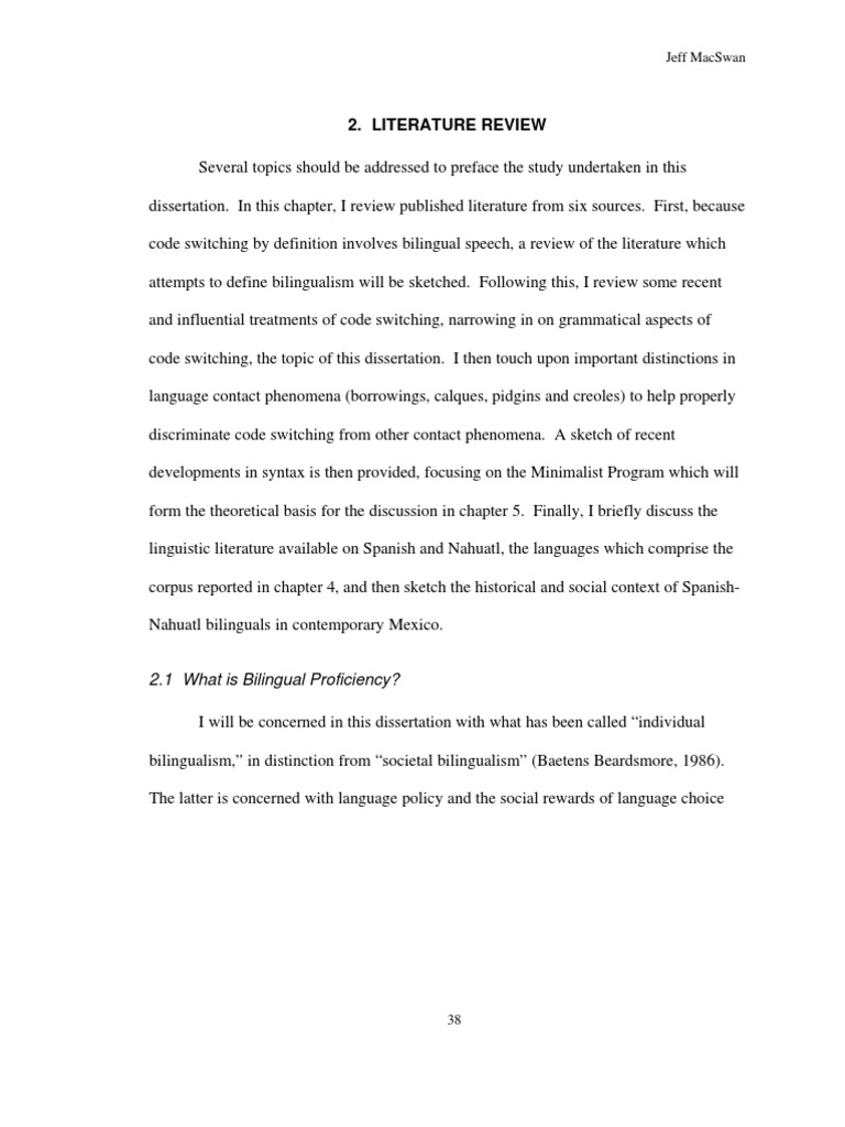 Dissertation on code switching xp