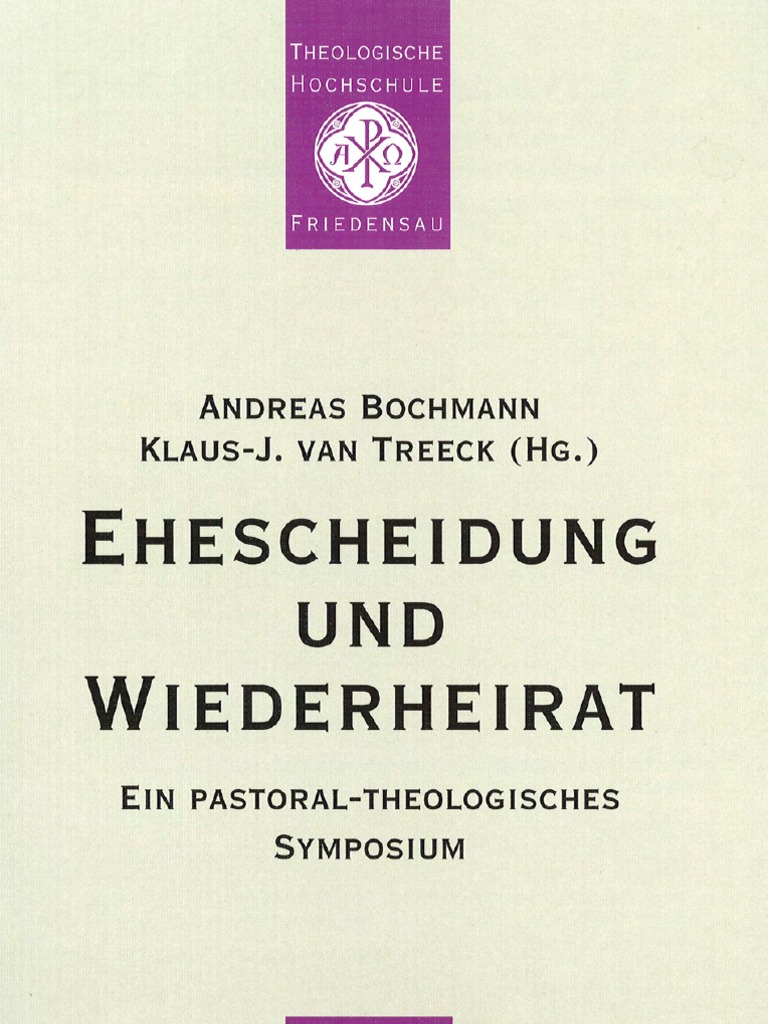 Ehescheidung Und Wiederheirat A Bochmann K J Van Treek - 