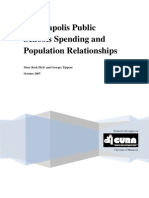 Minneapolis Public Schools Spending and Population Relationships