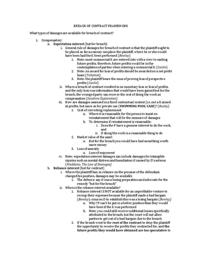 Travis Framework Remedies | PDF | Damages | Punitive Damages