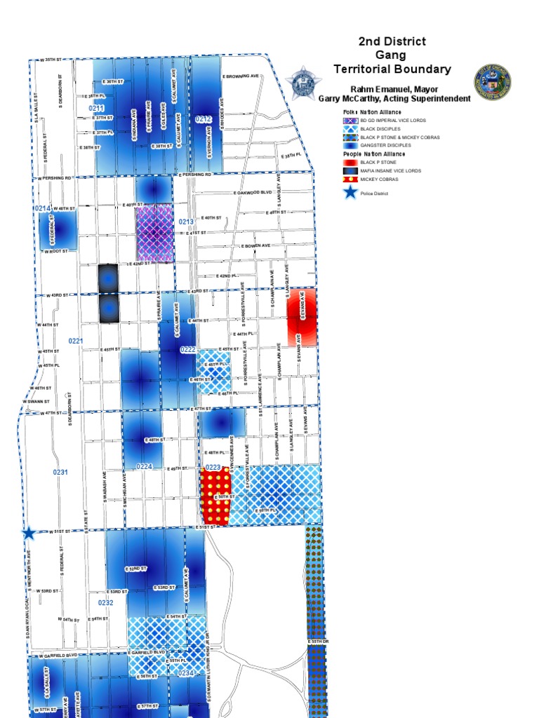Chicago Gang Territories Map 2011 PDF Organized Crime Groups 1