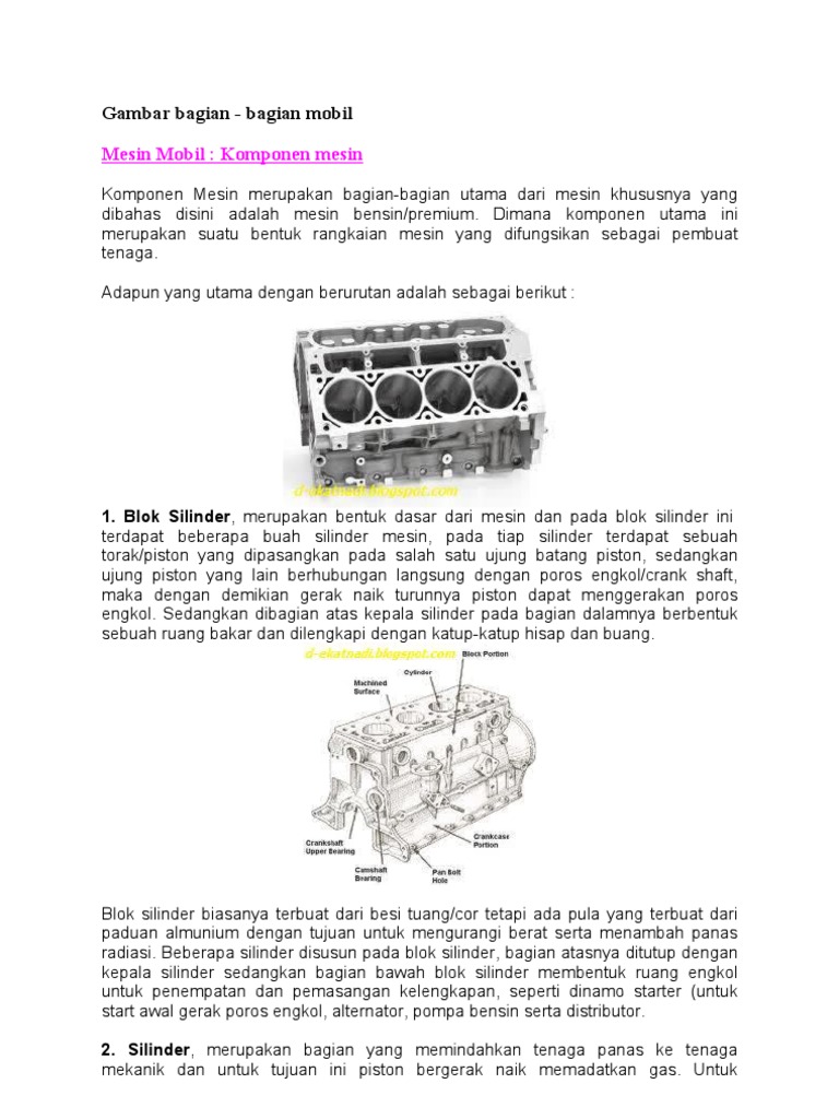 bagian bagian mobil bagian bagian mobil
