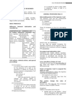 Civil Procedure Reviewer Summary