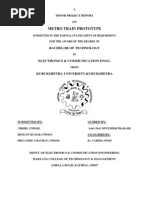 Download Electronics Minor Project Metro Train Prototype by Hemant  SN11927352 doc pdf