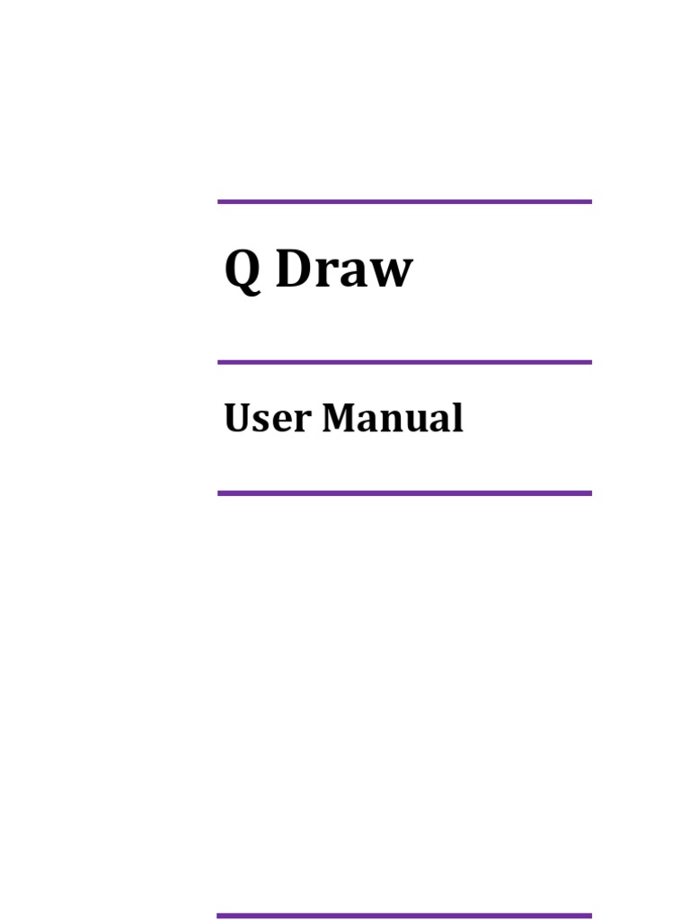 Q Draw: User Manual | PDF | Graphical User Interfaces | Microsoft Windows