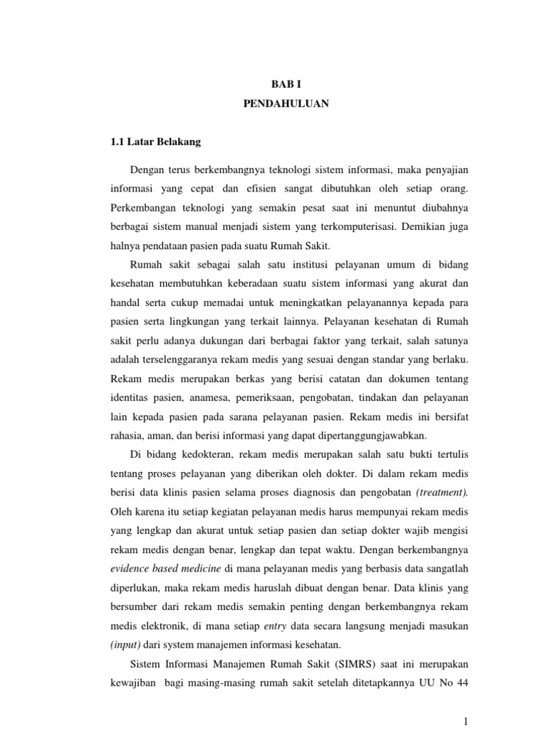 Isi Makalah Rekam Medik